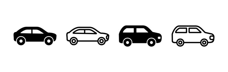 Car icon vector. Car sign. sedan