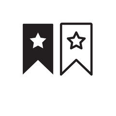 bookmark line icon, outline and solid vector flat trendy style illustration on white backgrounnd..eps