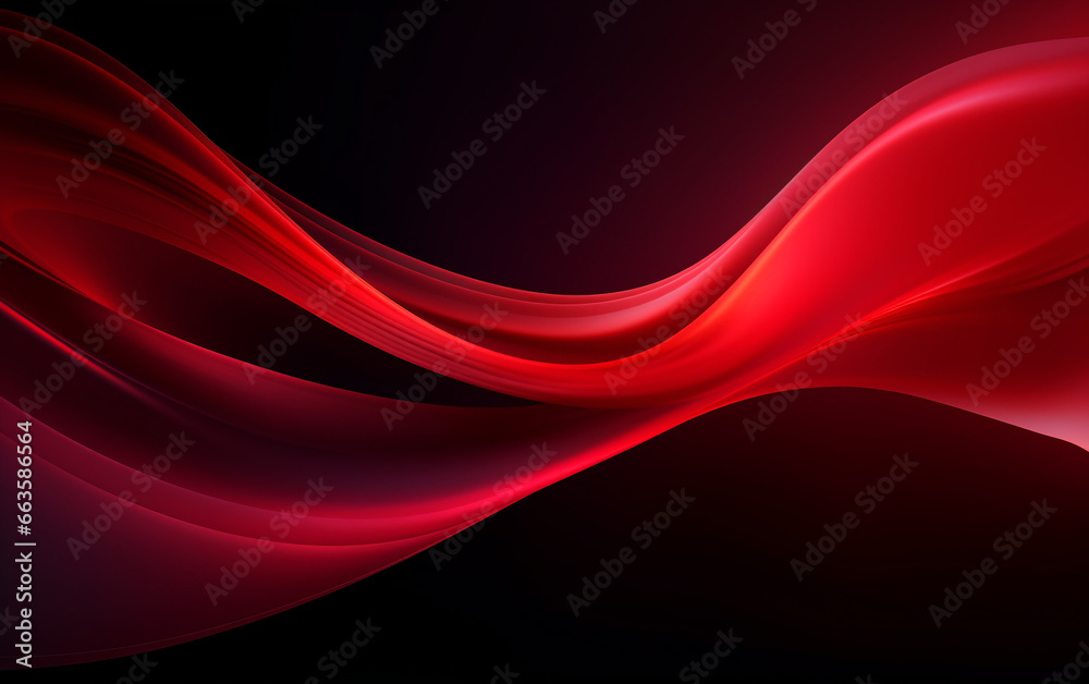 Wall mural red maroon abstract digital wave for backgrounds and presentations, abstract blue wave background, p