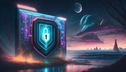 security and lock website with a modern and sleek design to convey trust and confidence