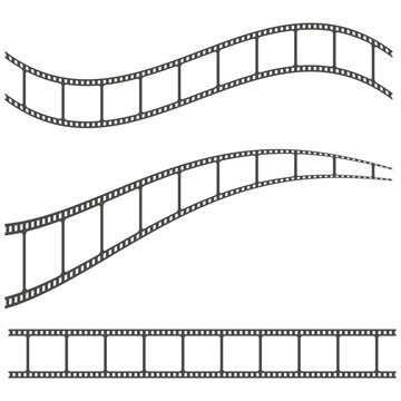 Filmstrip, film tape. Vector illustration. EPS 10.