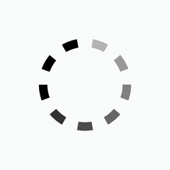 Buffering Icon. Wait, On Going. Processing, Delay Symbol - Vector.