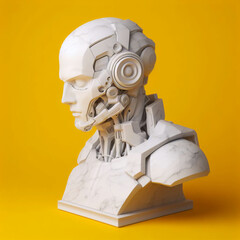 Robot Julien Plaster Statue
