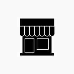 Store Icon. Market, Kiosk. Shop, Outlet Symbol. Applied for Design, Presentation, Website or Apps Elements - Vector.