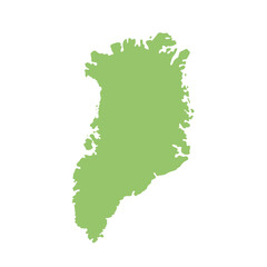 Geographical map of greenland