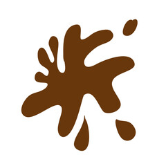 Chocolate brush droplet splash