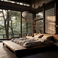 Bedroom , Kamakura , Japan interior design 