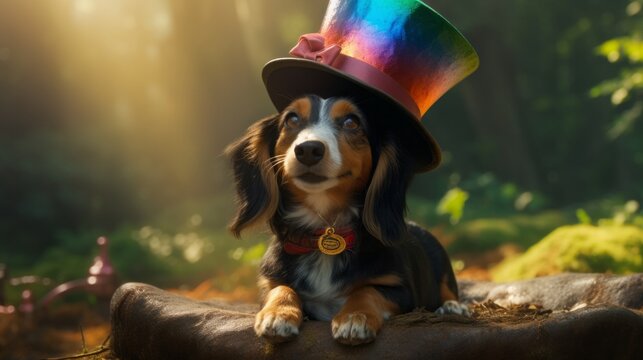 Mischievous Dachshund