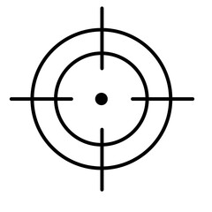 Target goal strategy icon