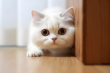 Obraz premium 可愛い白猫