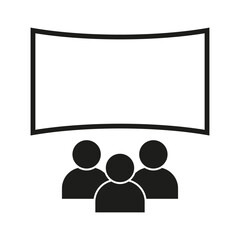 Cinema icon. Vector illustration. EPS 10.