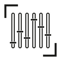 Audio mixer icon. Vector illustration. EPS 10.