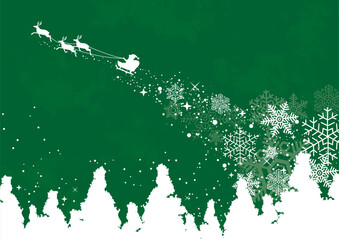 雪の結晶が美しいクリスマスの背景 - 663596524