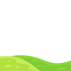 Green field landscape