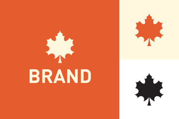 Maple Leaf Vector Logo Template