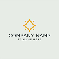 Luxury logo design concept, Flower lotus logo, Beauty or spa logo template