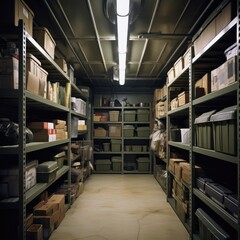 Obraz premium Storage room , Tokyo , Japan interior design 