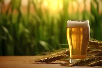 Deurstickers 麦とビール © CrioStudio