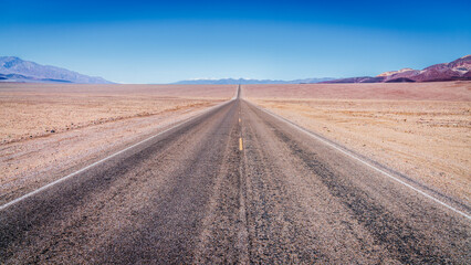 Fototapeta na wymiar Lonely desert highway