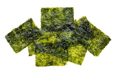 Sheet of dried seaweed, Crispy seaweed transparent png © nipaporn