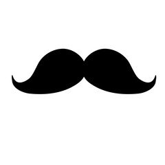 black mustache hair