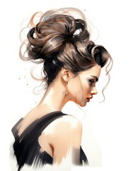 Fototapeta premium fashion hair style