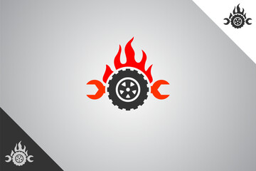 Rims and wheel logo. Minimal and modern logotype. Auto garage dealership brand identity design elements. Perfect logo for business related to automotive industry. Isolated background. Vector eps 10.