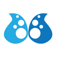 Water drop Logo Template vector