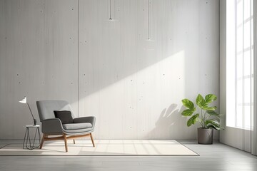contemporary home decor modern house interior design bohemian style decor . AI Generation

