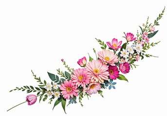 Naklejka premium background with flowers