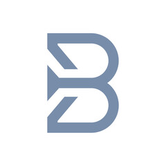 Monogram initial b letter mark logo design. Monogram design vector b logo. Monogram initial letter mark b logo. Design simple b monogram