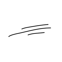 Move line comic doodle