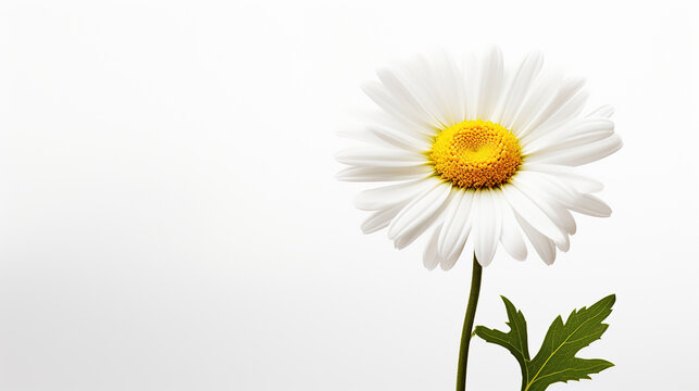 Photo of Daisy flower isolated on white background