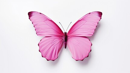 butterfly on white background  generated by AI