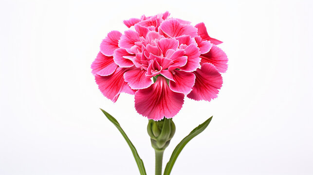 Photo of Sweet William flower isolated on white background