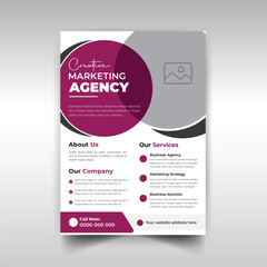 Business marketing flyer design for creative agency