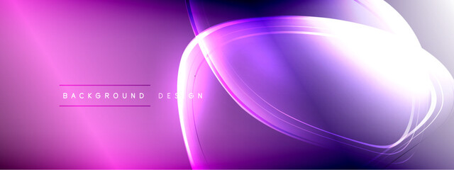 Vector abstract background - liquid transparent bubble shapes on fluid gradient with shadows and light effects