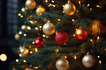 Fototapeta na wymiar Christmas tree background