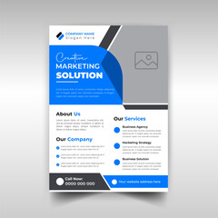 Corporate business flyer design and brochure cover template
