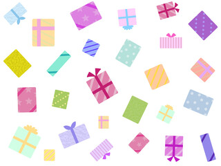 プレゼントの背景　A-1  PNG