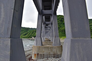 惣郷川橋梁　線路　山口