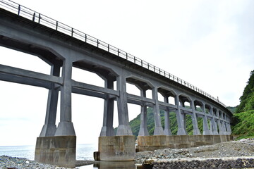 惣郷川橋梁　線路　山口