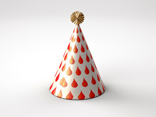 Birthday party hat on white background isolated photo