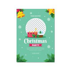 Merry Christmas banner template vector