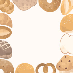 Bakery Sweet Food Frame Background