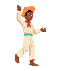 petronio alvarez festival man in costume