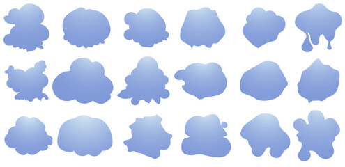 Abstract artistic ink splatter paint splatter, drops, dots, wet dye prints. Watercolor paint brush texture. Grunge water, spray drop spatter, dirty blot splatters, silhouettes. Vector illustration