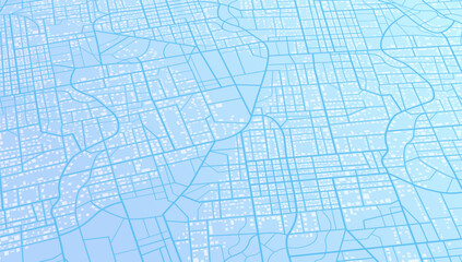 City top view. View from above the map buildings. View from above the map buildings. Detailed view of city. Decorative graphic tourist map. Abstract transportation background. Vector, illustration.