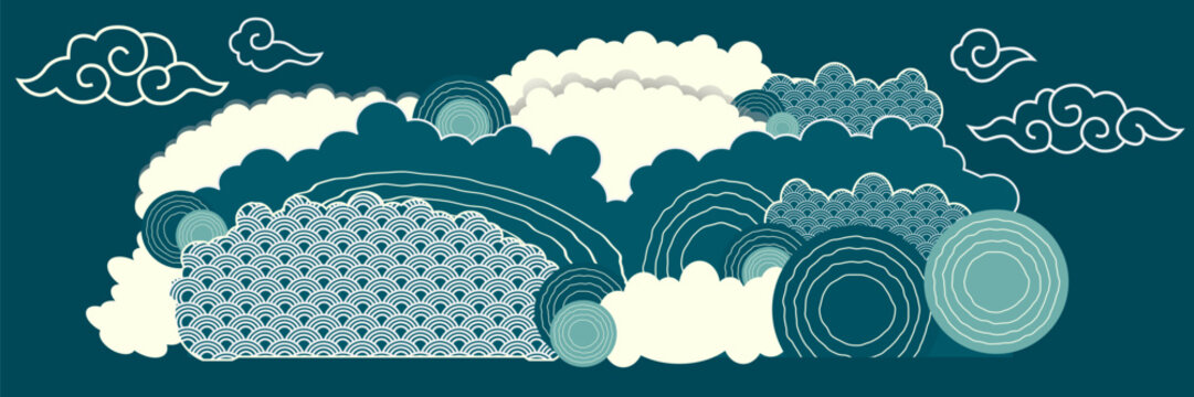 Japanese cloud background