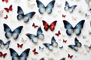 Butterfly watercolor pattern background